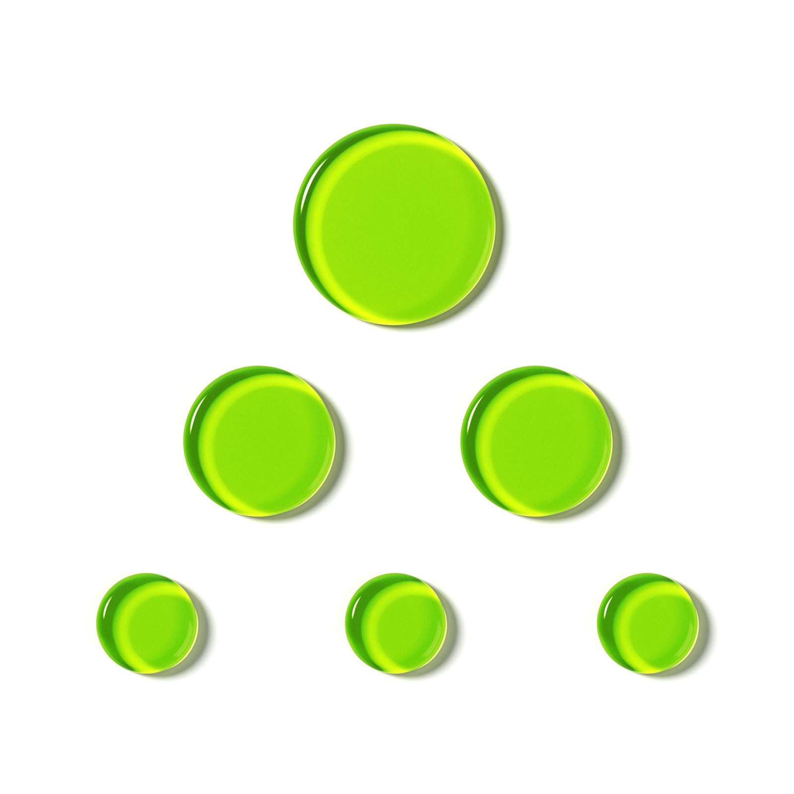 SlapKlatz Mini Alien Green 6 Stück Box