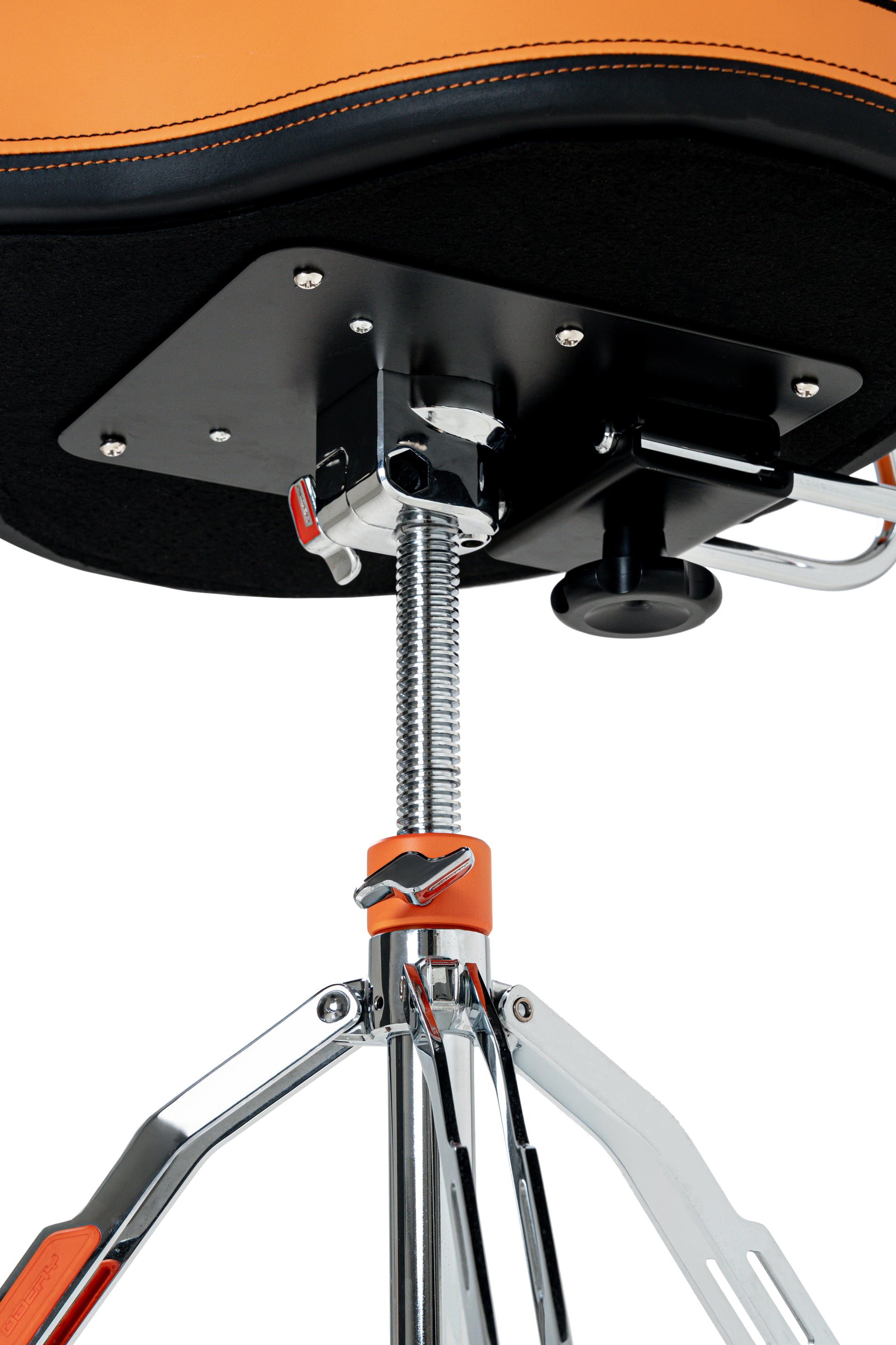 Odery Precept Drum Throne Sattel mit Rückenlehne, orange