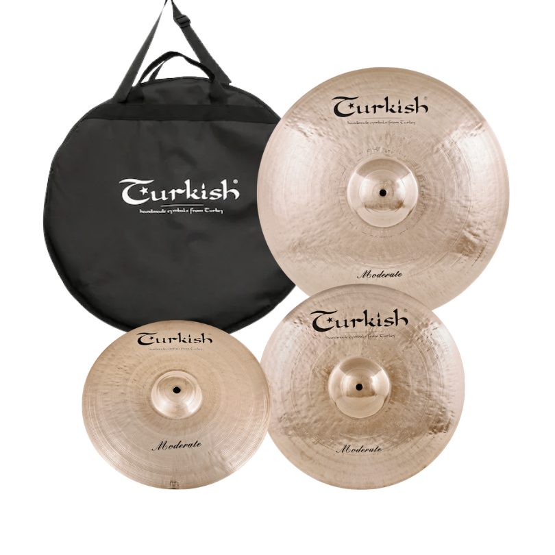 Turkish Cymbals Moderate Set-Becken 3 (14"HH+16"C+20"R)