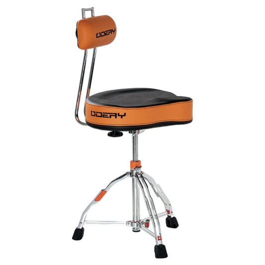 Odery Precept Drum Throne Sattel mit Rückenlehne, orange